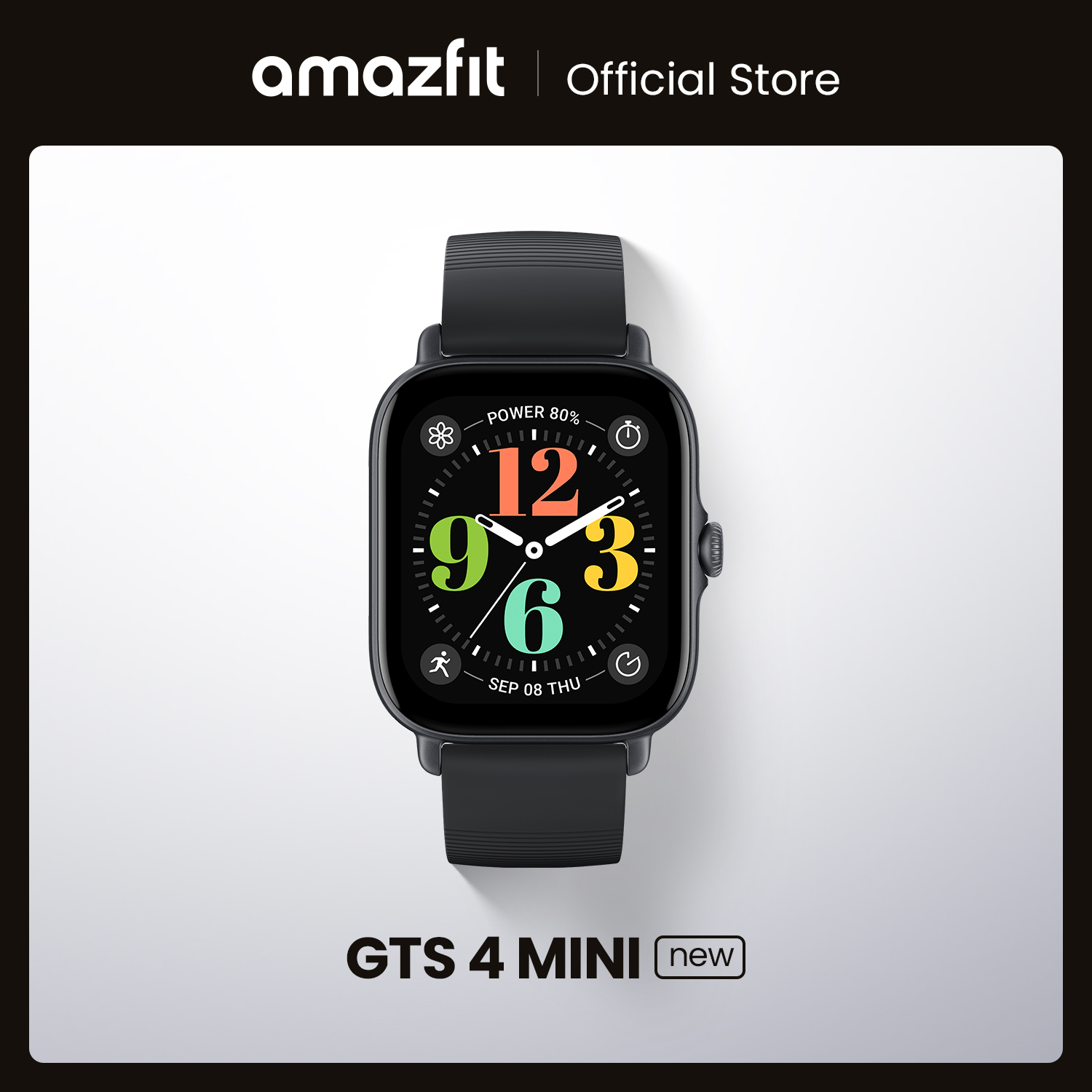 Smartwatch Amazfit GTS 4 mini new, con control del ritmo cardíaco 24H, Alexa, 150 modos deportivos