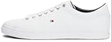 Tommy Hilfiger Sneaker con Suela Cupsole Hombre Essential Leather Calzado, Blanco (White)