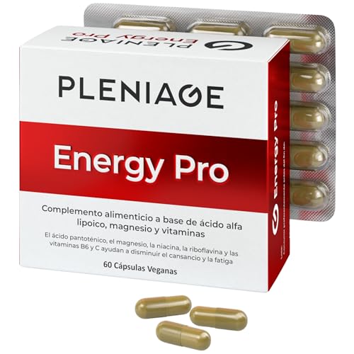 PLENIAGE® ENERGY PRO | Citrato de Magnesio Capsulas con Vitaminas | Apoyo Físico y Mental