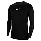 Nike M NK Dry Park 1Stlyr JSY LS Long Sleeved t-Shirt, Hombre, Black/White