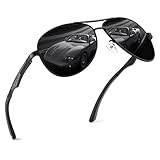 GQUEEN Gafas de Sol Hombre Mujer Polarizadas Piloto Protección UV Retro Al-Mg Metal UV400