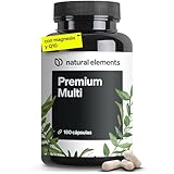Multivitaminas y Minerales - 25 sustancias vitales Materias primas de primera calidad - 180 Cápsulas