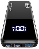 INIU Power Bank, 65W 20000mAh Bateria Externa Carga Rapida, Cargador Portatil USB C Input & Output