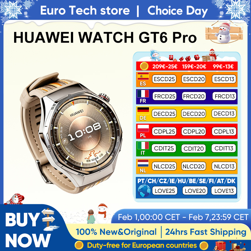HUAWEI Watch GT 6 Pro de 46 mm con GPS, Pantalla AMOLED de 1,47", 21 días de autonomía, NFC,