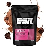 ESN Designer Whey Protein Powder, Chocolate, 1 kg, hasta 23 g de proteína por porción, ideal