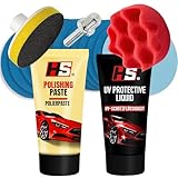 Kit de polímero líquido para faros HS - Kit pulir faros coche completo restauración de faros