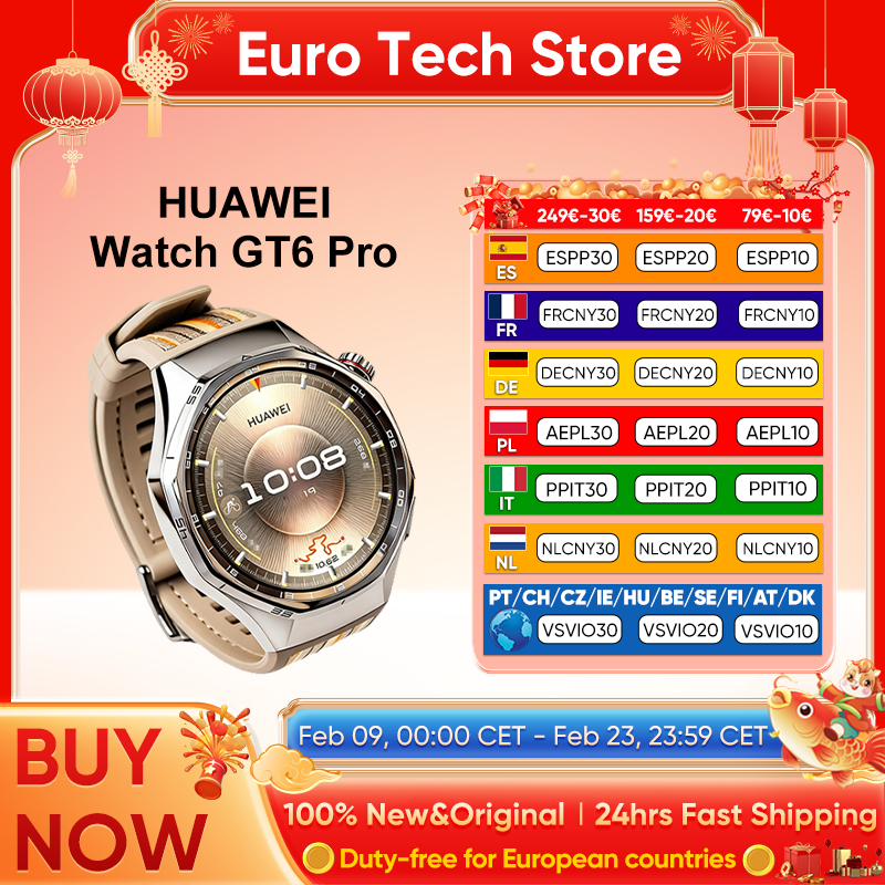 HUAWEI Watch GT 6 Pro 46 mm GPS Pantalla táctil AMOLED de 1,47", 21 días de autonomía, NFC,