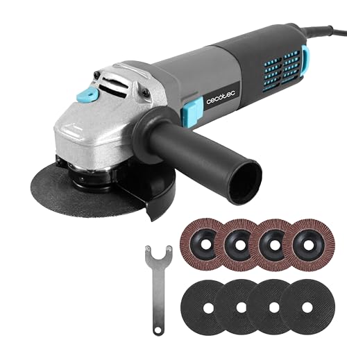 Cecotec Amoladora Angular Eléctrica RadialPower 1000 Filtra. 1000W, Filtros para Proteger el Motor
