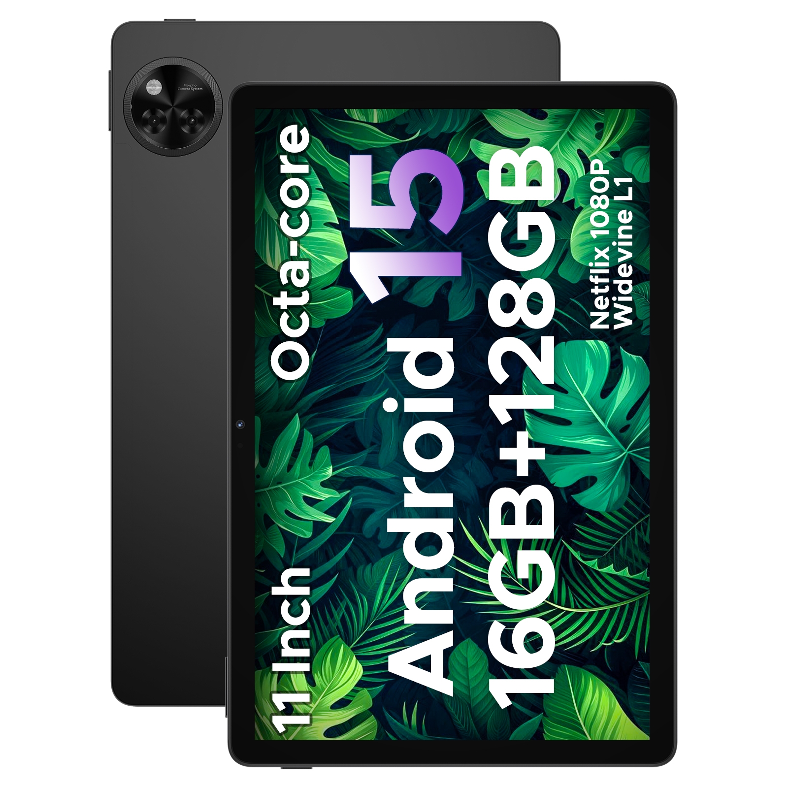 DOOGEE U11 de 11", pantalla ultrafina de 90Hz, 4GB RAM 128GB ROM, batería de 8580mAh con Widevine L1