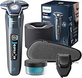 Philips Serie 7000 Afeitadora Eléctrica Hombre, Máquina de Afeitar Barba con Barbero, 45 cuchillas