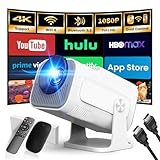 [App Integrada] Proyector Portátil 1920x1080P 4K Supote Videoproyector Dual Control WiFi