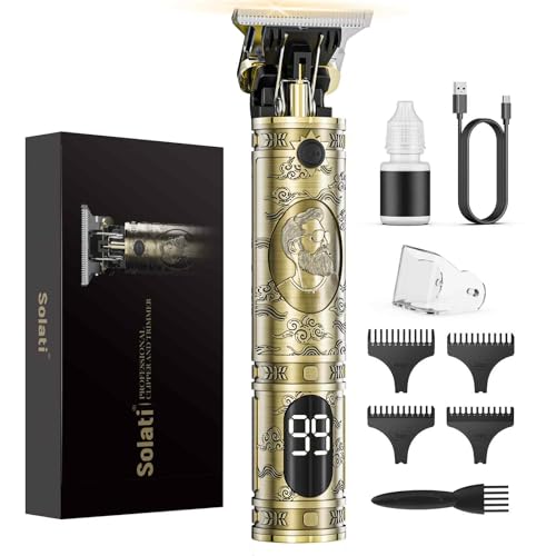Maquina de Cortar Pelo Hombre, Maquina de Afeitar Hombre Eléctrica con LED Cortapelos