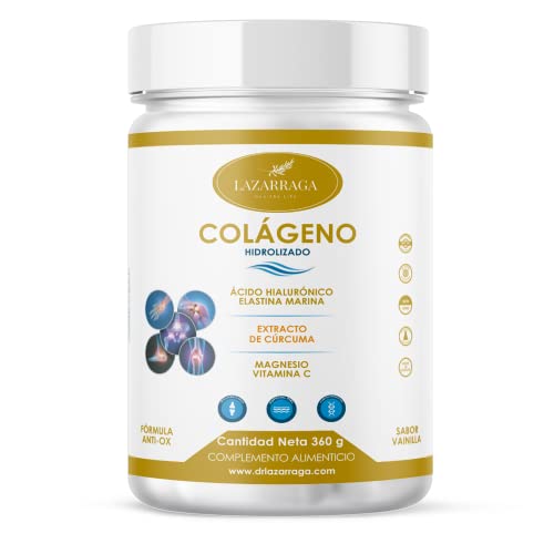 COLÁGENO HIDROLIZADO COMPLEX 6 EN 1 | Cúrcuma + Péptidos Elastina Marina + Ácido Hialurónico