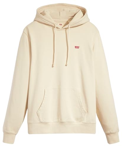 Levi's New Sweatshirt Sudadera con capucha Hombre,Fog