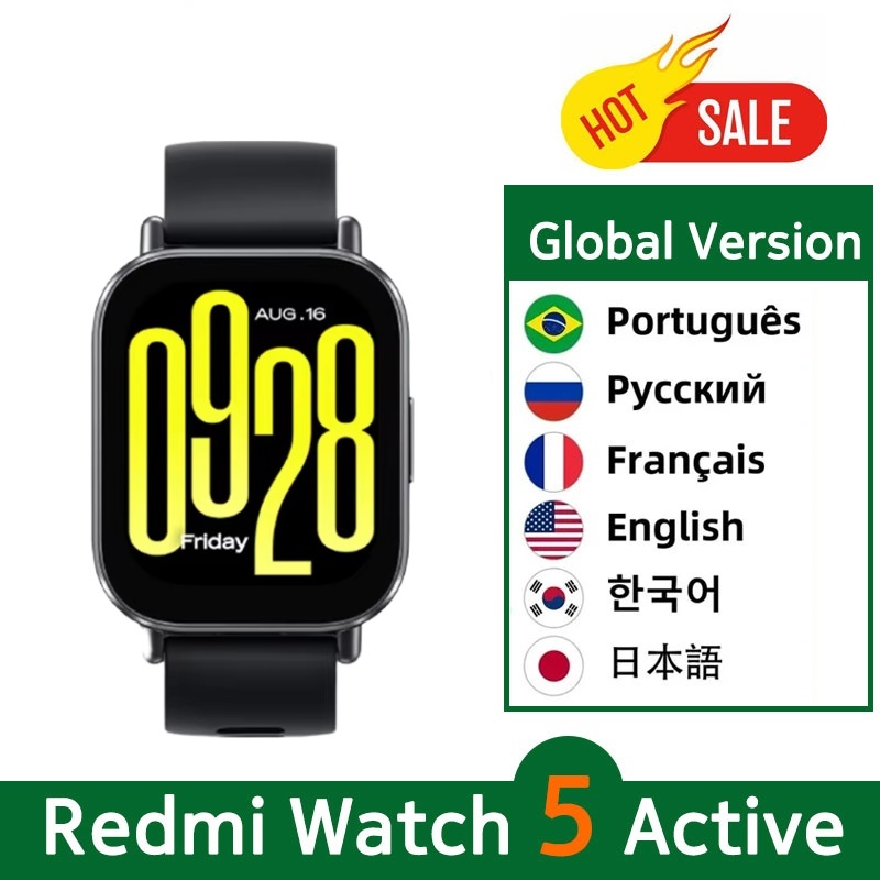 Xiaomi Redmi Watch 5 pantalla de 2", llamadas Bluetooth, 140+ modos deportivos y 5ATM