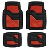 S SUMEX Alfombrillas de Goma Universales para Coche Alfombras Antideslizante