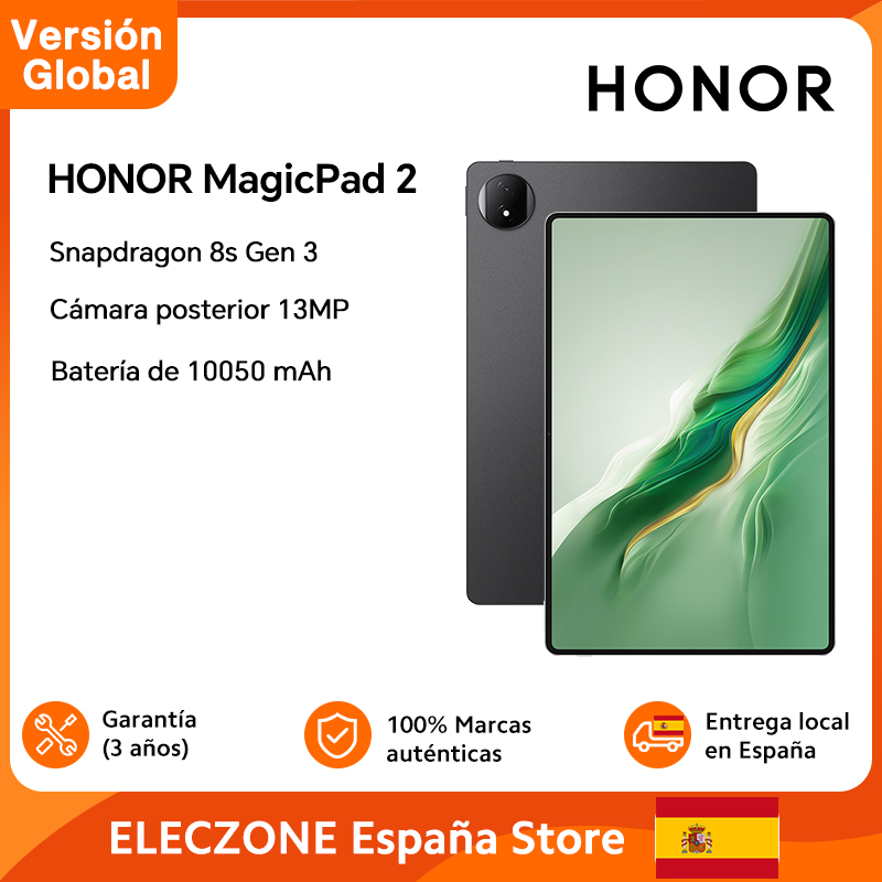 HONOR MagicPad 2 Pantalla de 12.3", Cámara de 13MP, Batería de 10050mAh