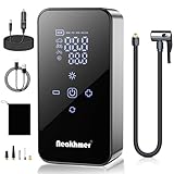 Inflador Ruedas Coche Hinchador Electrico: Mini Compresor Aire Portatil 150 PSI batería de 6000 mAh