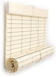 PERSIANA ALICANTINA Enrollable para Ventanas Y Puertas | PVC Color Marfil | Varios TAMAÑOS (55x90cm)