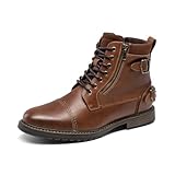 Bruno Marc Botas Moto Transpirable Botas Vestir Hombre Antideslizante