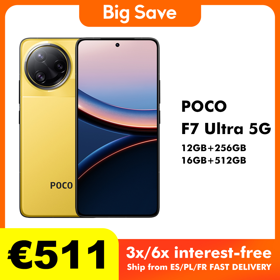 POCO F7 Ultra de 12GB/256GB, cámara de 50 megapíxeles, pantalla OLED de 6.67'', batería 7499 mA