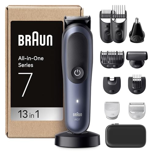 Braun Recortadora Todo En Uno Series 7 AIO7565, Kit De Styling 13en1