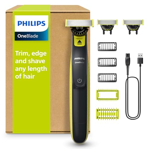Philips OneBlade 360 Auténtico Barbero, afeitadora y recortadora eléctrica facial y corporal
