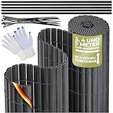 KESSER® Estera de Privacidad PVC Valla Protectora Balcón | Resistente a la Intemperie | 80 x 500 cm