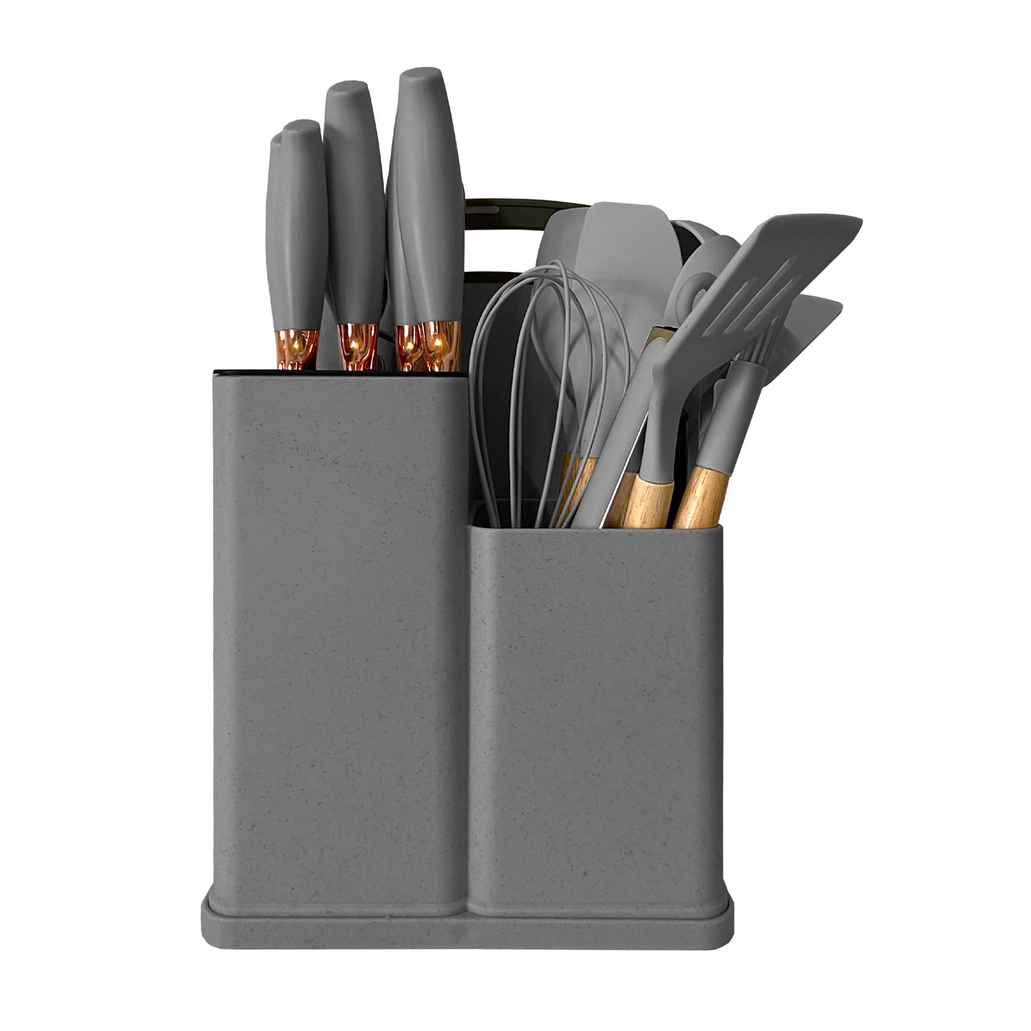 Set de Utensilios de Cocina de Silicona Antiadherentes - 19 Piezas