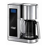 Russell Hobbs Cafetera de Goteo Elegance - Diseño de Cristal, Capacidad de 1,25