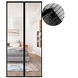 Cortina Mosquitera Magnética para Puertas, Versión Actualizada 130x210 cm Puerta