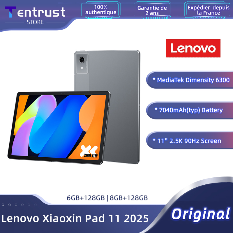 Lenovo Xiaoxin Pad de 11" MediaTek Dimensity 6300 128GB ROM 2.5K Display Dolby Atmos 7040mAh