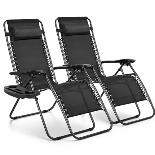 Pack 2 Tumbonas o Sillas de Exterior Plegables para jardín | Playa | Piscina o Terraza