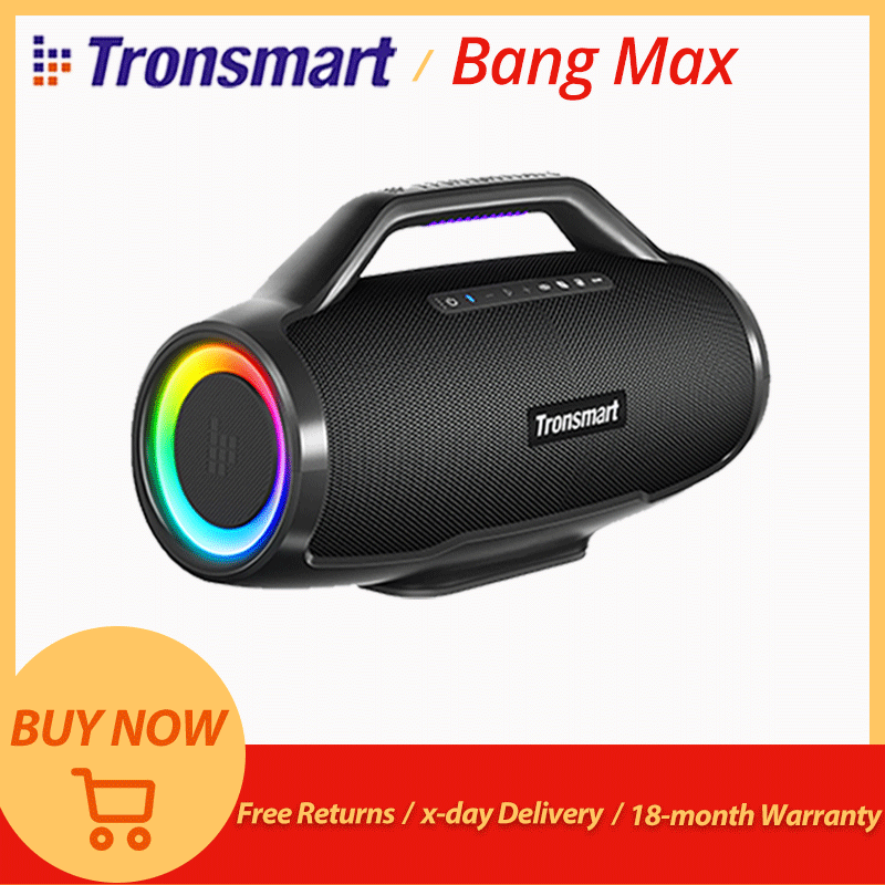 Altavoz de fiesta Tronsmart Bang Max Bluetooth 130W con sistema de sonido de 3 vías sincronización