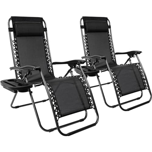 Pack 2 Tumbonas o Sillas de Exterior Plegables para jardín | Playa | Piscina o Terraza