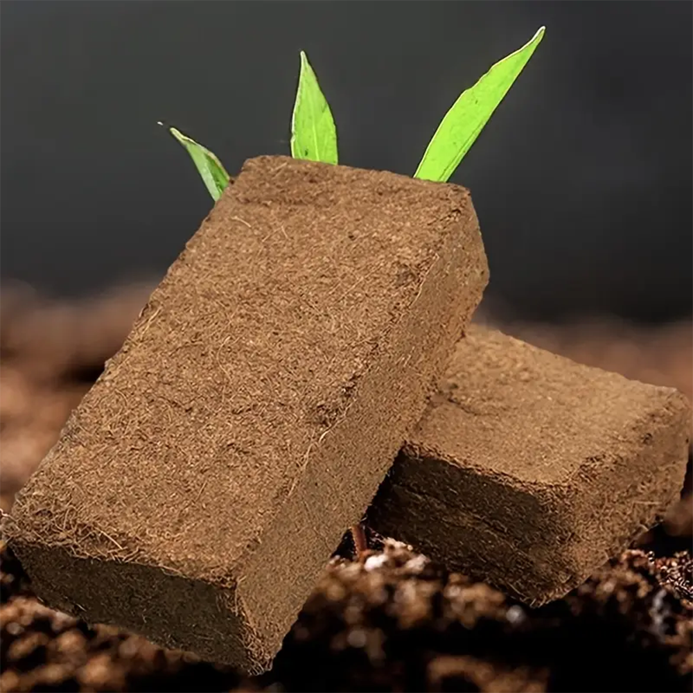 5 uds. De ladrillos naturales de fibra de cáscara de coco para jardinería