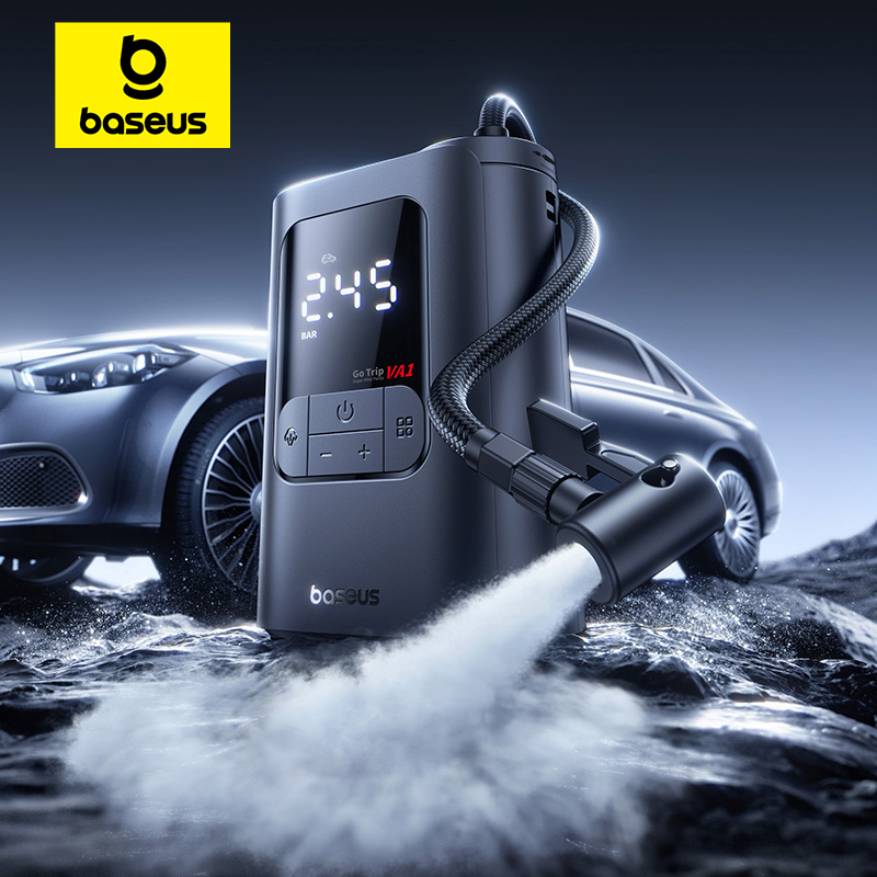 Bomba de aire Baseus GoTrip VA1 Pro/Max, de 7500mAh para moto, bicicleta y coche