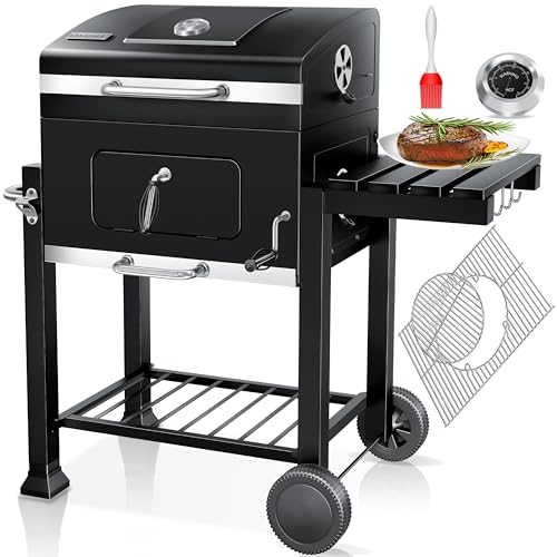 KESSER® Parilla de Carbón con Carrito Grill con Tapa