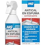 HG Espuma Antical Súper Potente, Elimina las Manchas y Restos de Cal de Grifos y WC
