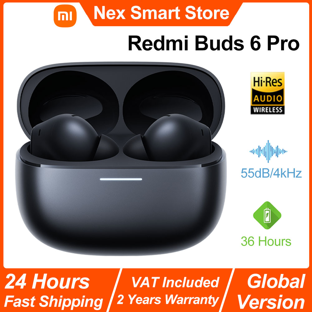 Auricular inalámbrico Bluetooth Xiaomi Redmi Buds 6 Pro, Audio de alta resolución con LDAC