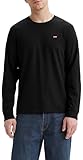 Levi's Long-Sleeve Original Housemark Tee, T-Shirt para Hombre, Mineral Black