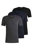 HUGO BOSS T-shirt Rn 3p Co, Camiseta para Hombre, Open Blue 497, L