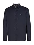 Tommy Hilfiger Hombre Camisa Core Flex Manga Larga, Azul (Desert Sky), XL