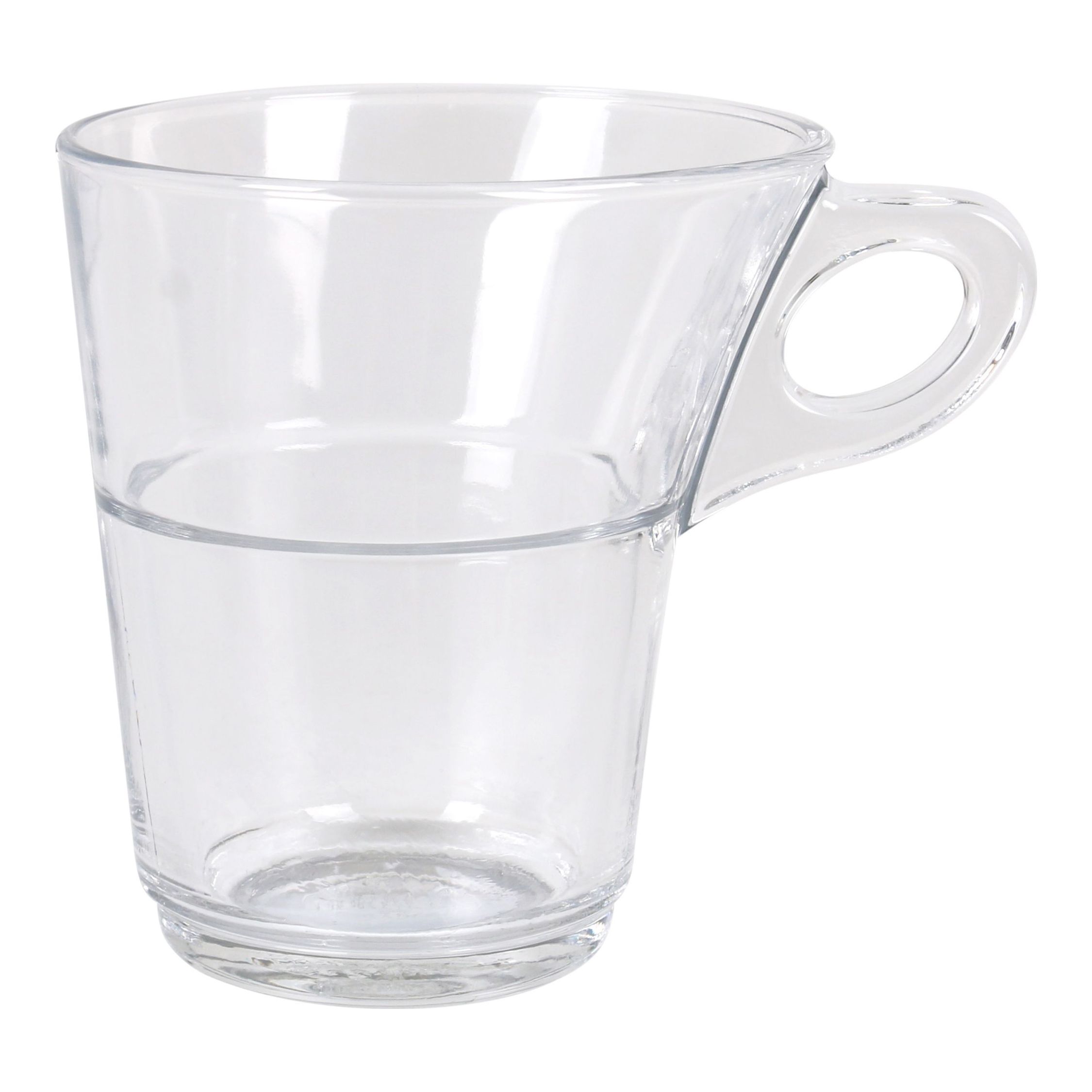 Duralex - SET DE 6 TAZAS CAFÉ TRANSPARENTE 22CL CAPRICE - Set Tazas Café Elegante y Funcional