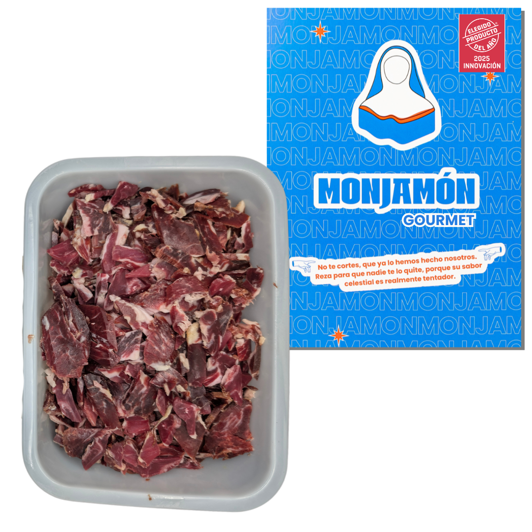 TAQUITOS DE JAMÓN Y PALETA DE BELLOTA 100% IBÉRICO | Monjamon | 400 gramos (5 Sobres x80gr)