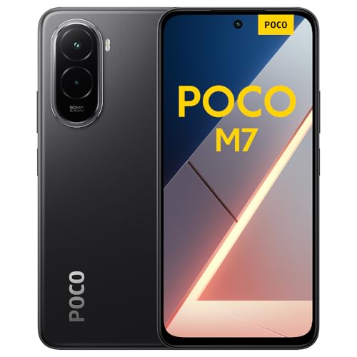 XIAOMI POCO M7 - Smartphone de 8+256GB, Cámara Dual de 50MP con AI, Pantalla inmersiva de 6,9”