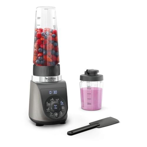 Moulinex Blend Up, Batidora potente 1000 W, 8 programas automáticos, ideal para batidos y smoothies