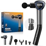 Pistola de Masaje Muscular con Mango Extensible Desmontable, Renpho Reach Pistola Masajeadora