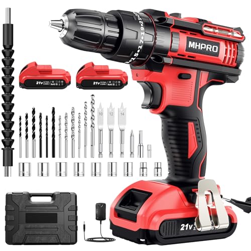 MHPRO Taladro Percutor a Batería 21V