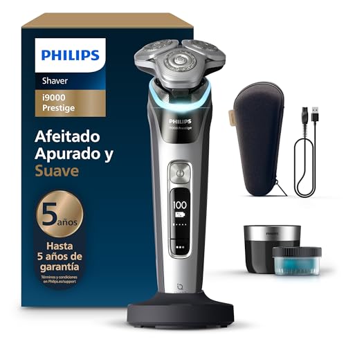 Philips i9000 Prestige, Afeitadora Eléctrica Hombre, Máquina de Afeitar Barba en Seco y Húmedo